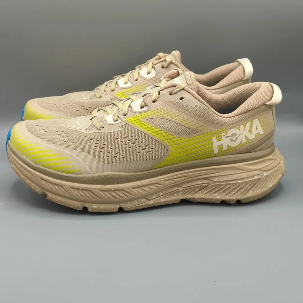 Hoka One One Stinson ATR 6 Running Shoes Dune Oxford Tan Size Men's 12 Womens 13